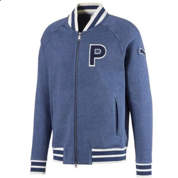 Puma men’s Letterman jacket size large - Picture 10 of 11